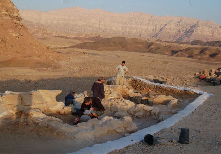 The Timna excavation site.. (photo credit: EREZ BEN-YOSEF/TEL AVIV UNIVERSITY)