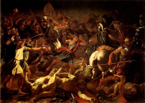 Битва Гидеона с мидианитянами. Николя Пуссен, 1625 г.