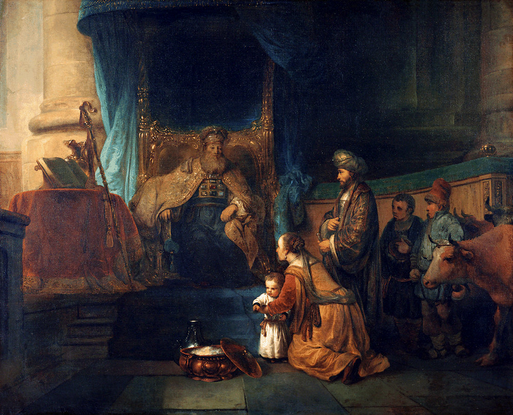 Анна отдает сына на службу Господу. Гербранд ван ден Экхоут, 1665