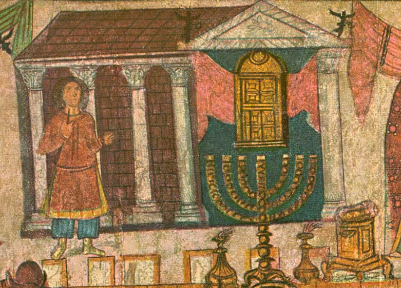 Скиния собрания. Фреска синагоги Дура-Европос (Сирия), 3 век