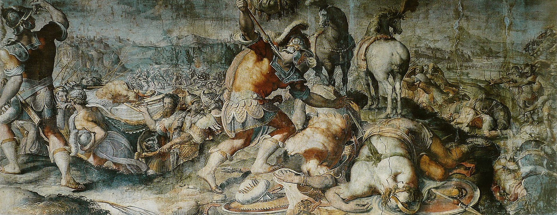 Смерть Саула, Франческо Салвиати, 1510 - 1563.