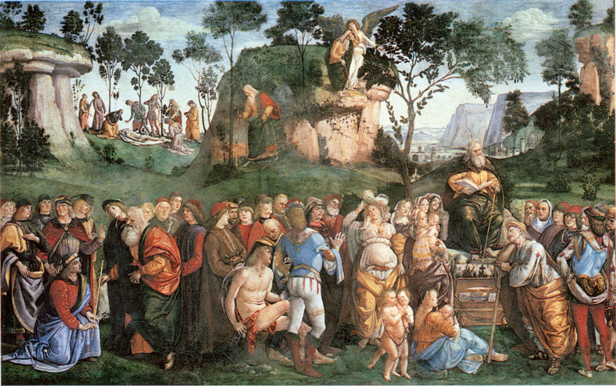 Последний завет Моисея. Лука Синьорелли, 1482