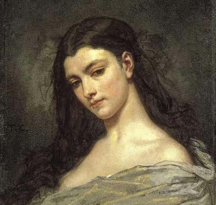 Голова женщины, Тома Кутюр (1815 - 1879)