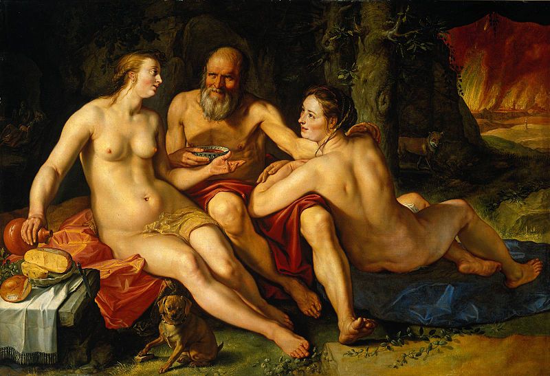 Лот и его дочери. Хендрик Гольциус, 1616