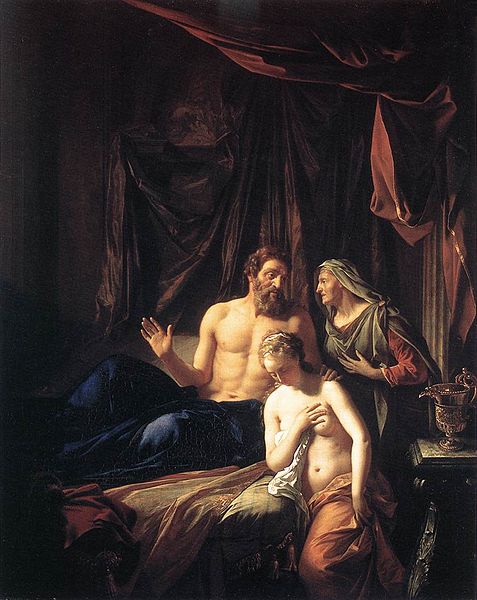 Сара показывает Агар Аврааму. Адриан ван дер Верфф, 1699