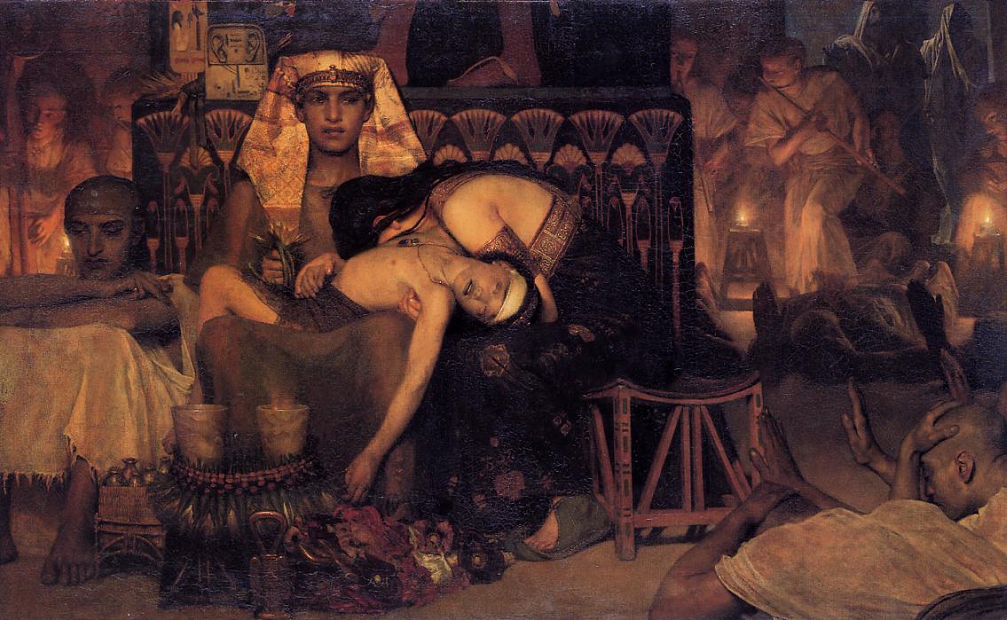 Смерть первенца фараона. Лоуренс Альма-Тадема, 1872