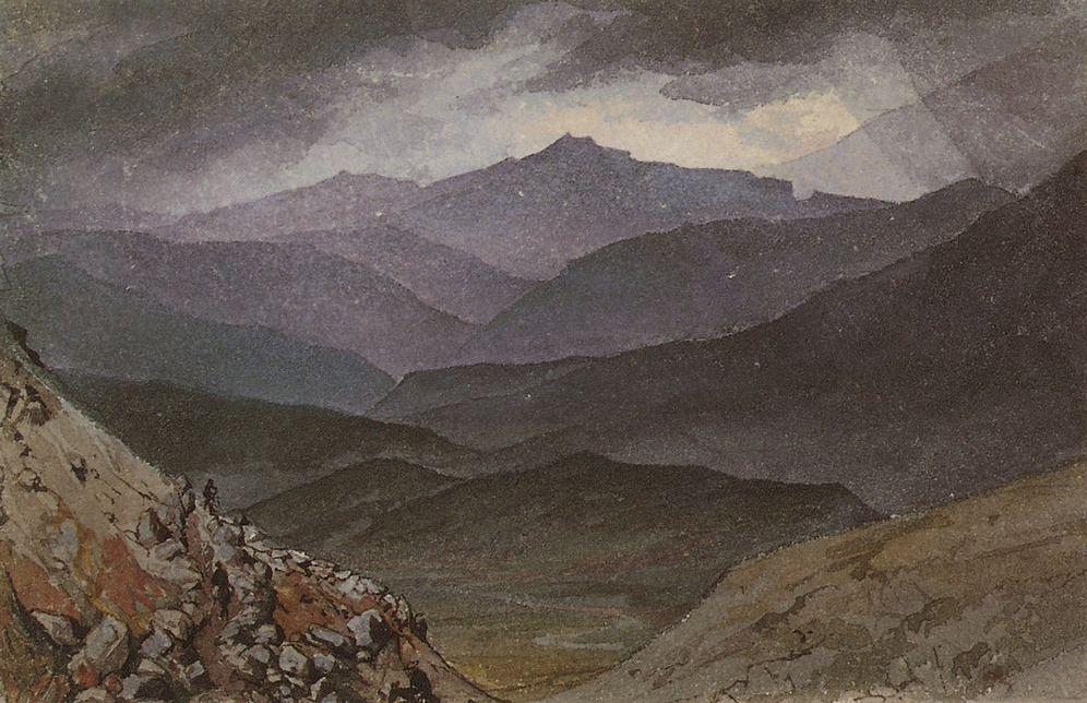 Дорога на Синай после шторма. Карл Брюллов, 1835