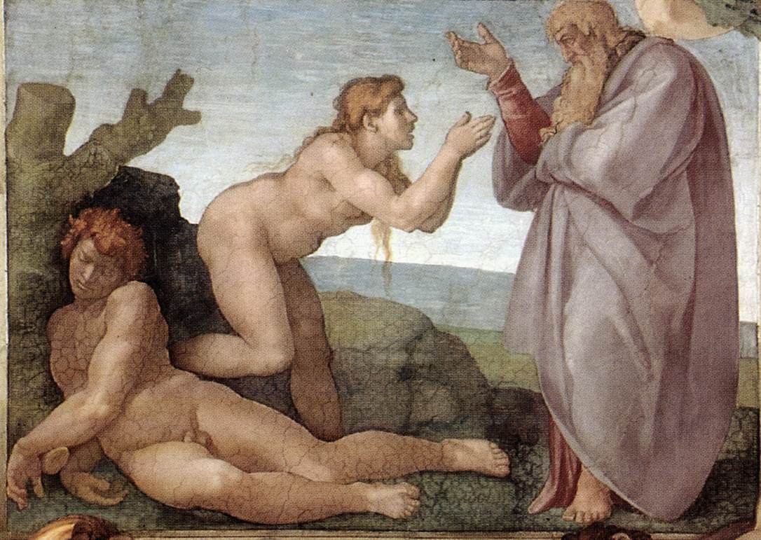 Сотворение Евы. Фреска Микеланджело, 1509-10