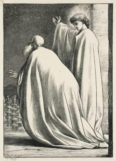 Авраам и ангел. Фредерик Лейтон, 1881