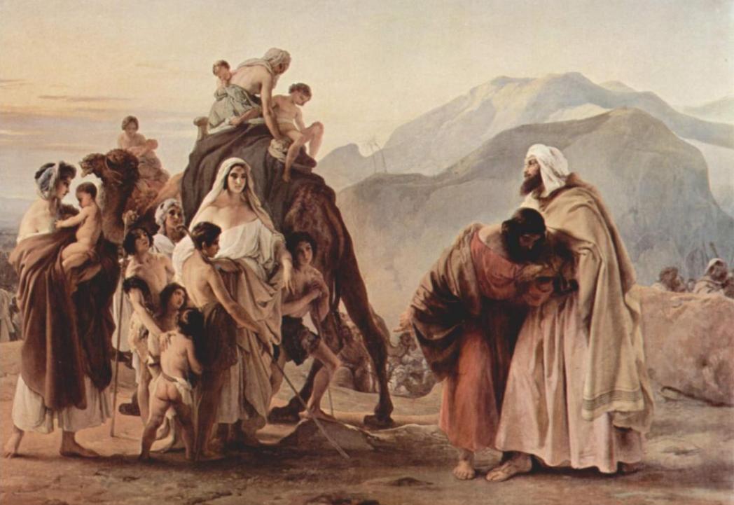 Встреча Йаакова и Эсава. Франческо Хайес, 1844