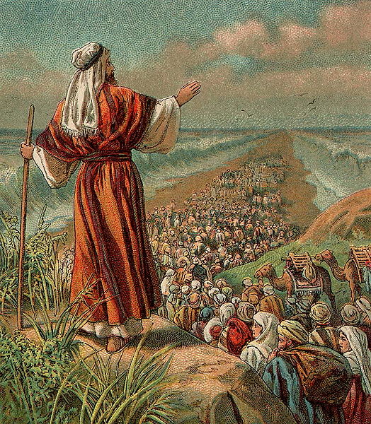 Израильтяне покидают Египет. Иллюстрация 1907 года