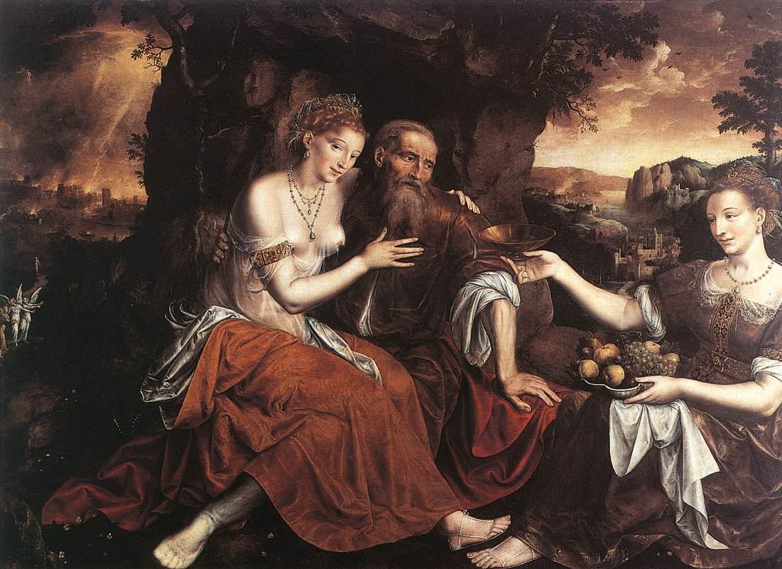 Лот и его дочери. Ян Массейс, 1565