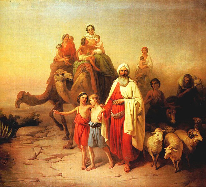 Переселение Авраама. Йожеф Молнар, 1850