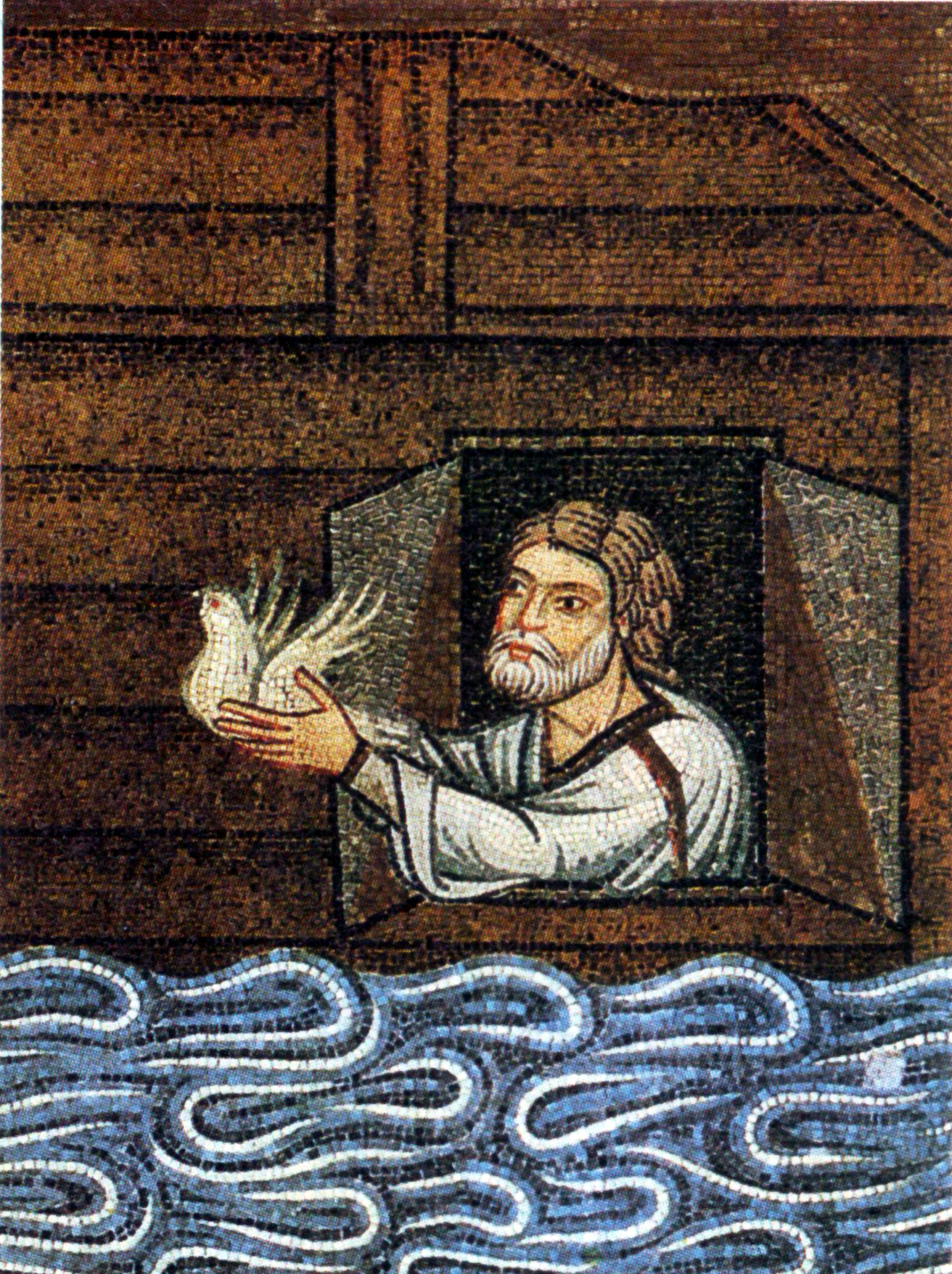 Ноах. Мозаика в Соборе Святого Марка, XII-XIII вв.