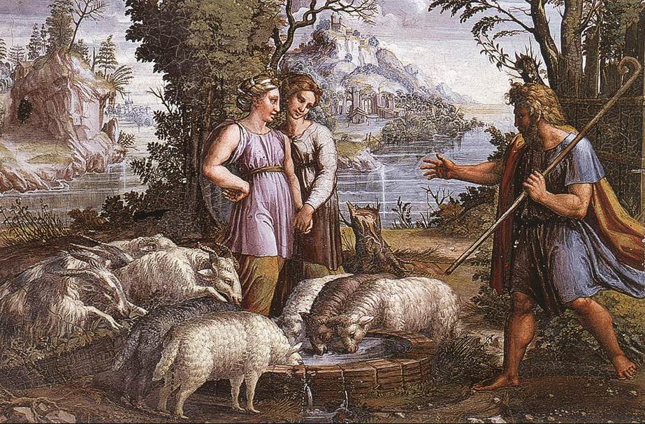 Встреча Йаакова и Рахель. Рафаэль, 1519