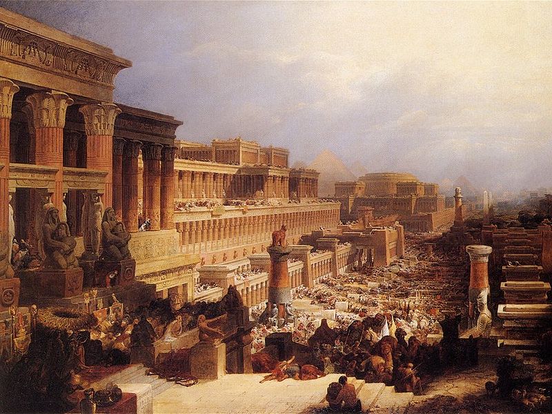 Израильтяне покидают Египет. Дэвид Робертс, 1830