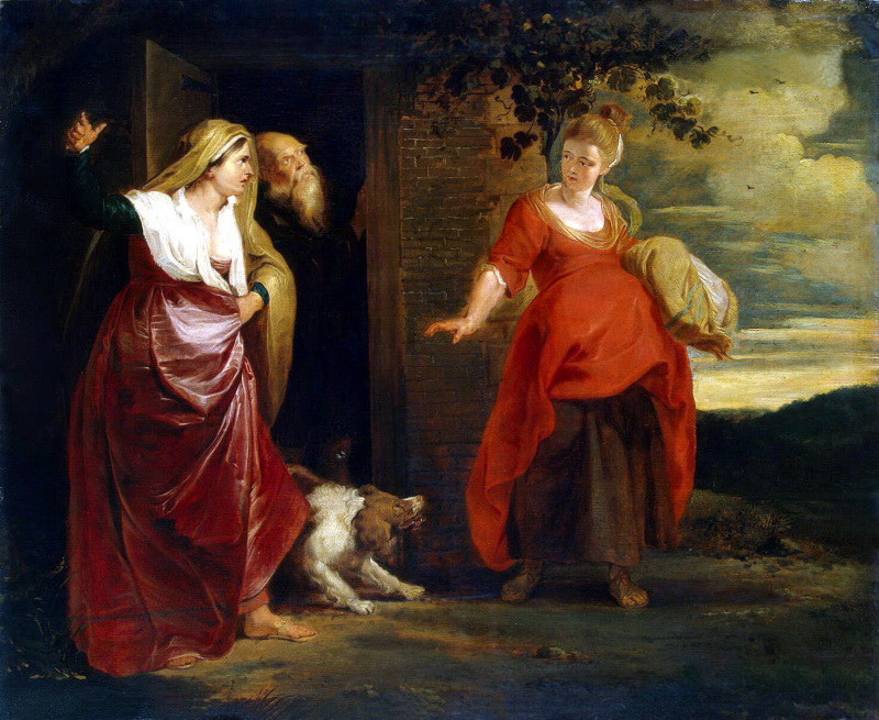 Агар покидает дом Авраама. Питер Пауль Рубенс, 1615-1617