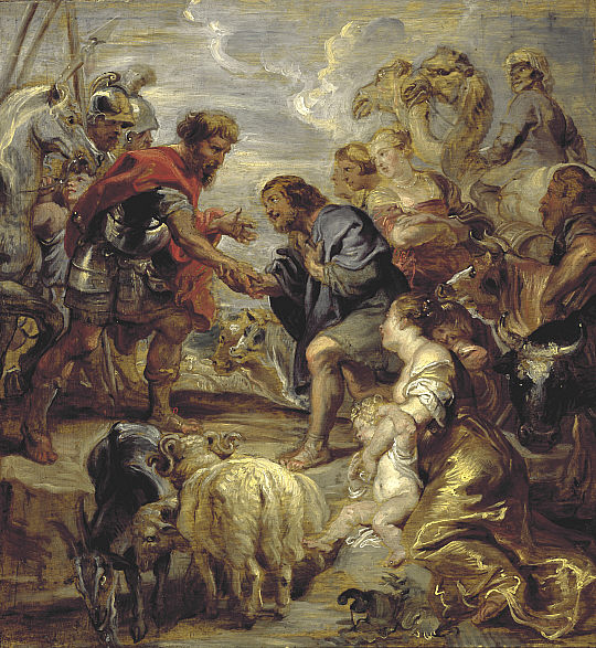 Примирение Йаакова и Эсава. Питер Пауль Рубенс, 1624