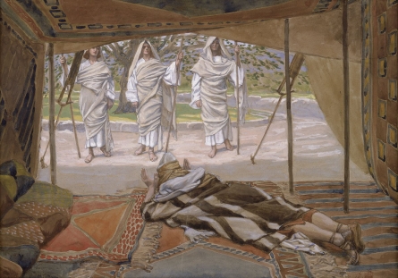 Авраам и три ангела. Джеймс Тиссо, 1896-1902