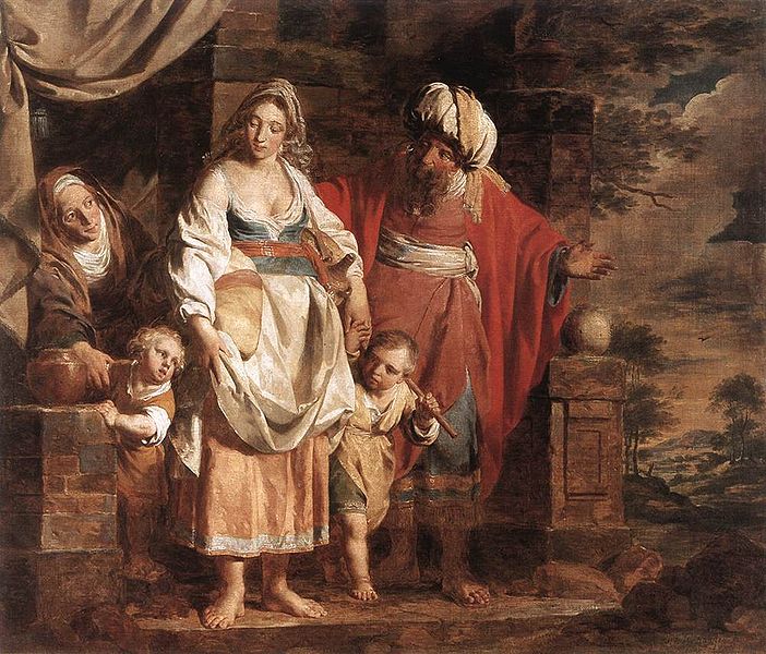Агар и Ишмаэль, изгнанные Авраамом. Пьер Жозеф Верхаген, 1781