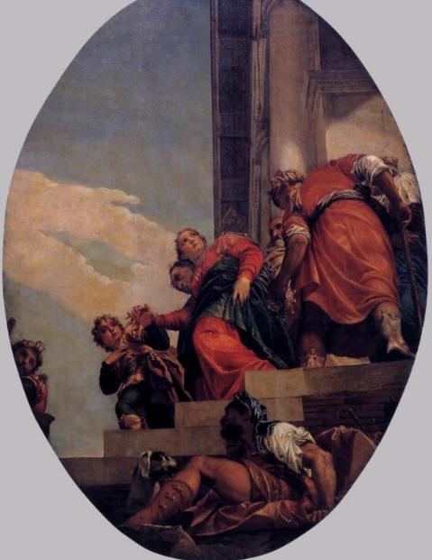 Изгнание царицы Вашти. Паоло Веронезе, 1556