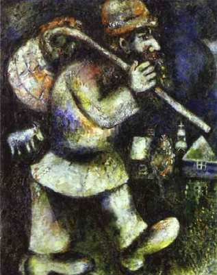Странствующий еврей. Марк Шагал, 1925