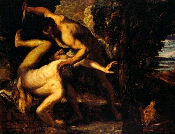 Каин и Авель. Тинторетто, 1550-53