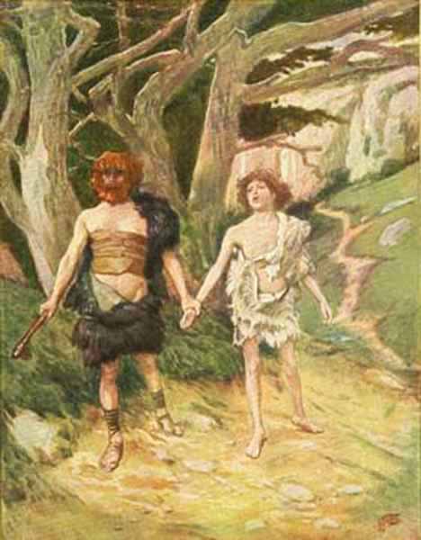 Каин ведет Авеля на смерть. Джеймс Тиссо, 1896-1902
